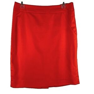 Grace Elements Orange Straight Pencil Skirt Women’s Size 8